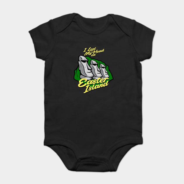 I Lost My Head On Easter Island Baby Bodysuit by dumbshirts